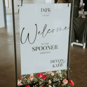 Modern Elegance Wedding Welcome Sign - Canva Template