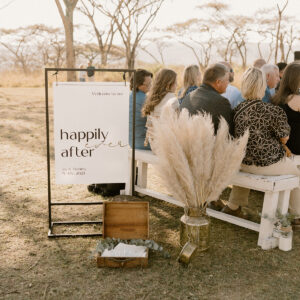 Happily Ever After Wedding Welcome Sign - Canva Template