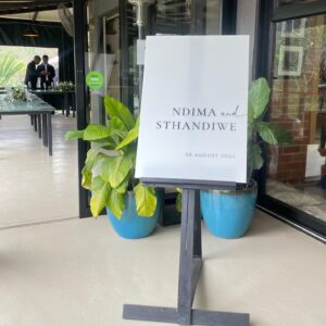 Minimalist Wedding Welcome Sign - Canva Template