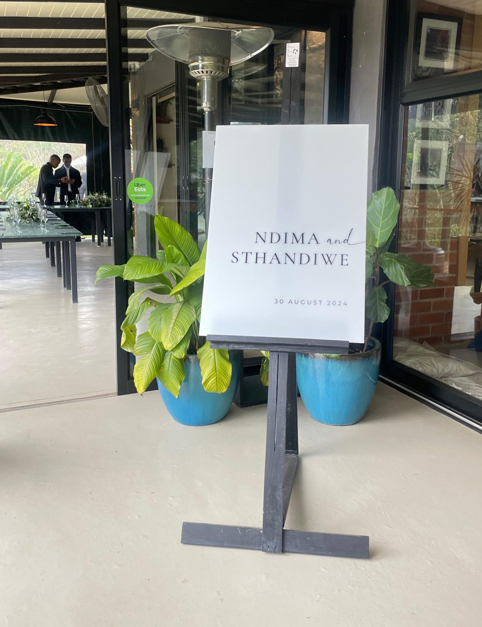 Minimalist Wedding Welcome Sign - Canva Template