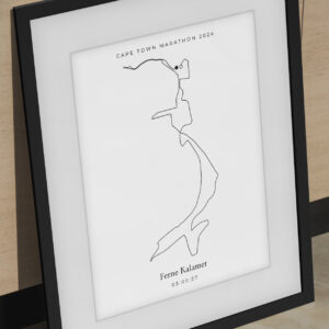 Cape Town Marathon 2024 Route | Customisable Wall Art | Digital Template